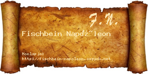Fischbein Napóleon névjegykártya